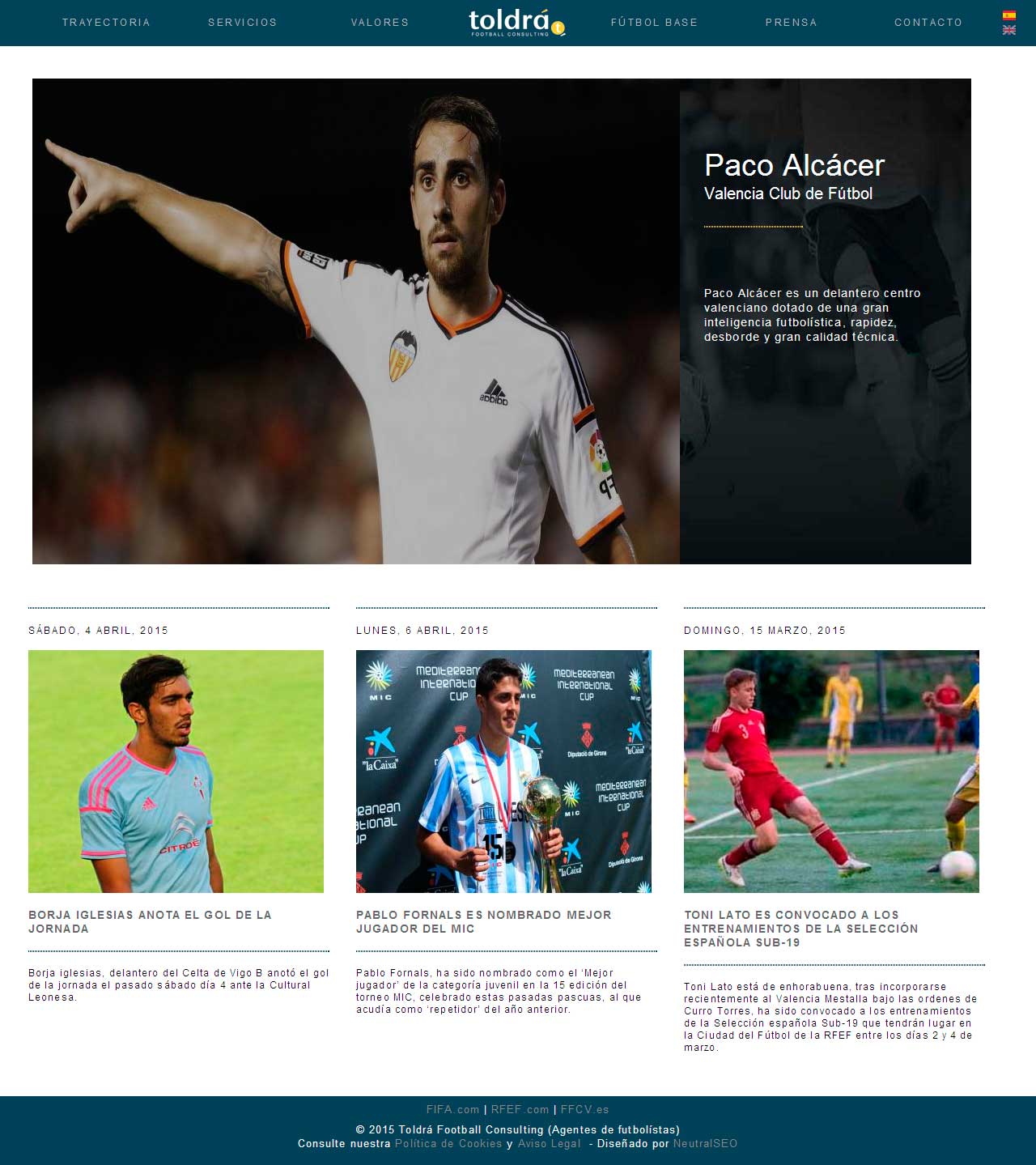 Diseño web Valencia - Paco Alcacer - NeutralSEO - Toldrá
